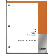 Image to represent Case 921F Wheel Loader Operator's Manual (84324413) Case 921F Wheel Loader Operator's Manual (84324413)
