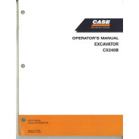 Case CX240B Excavator Operator's Manual (87612168NA) Case CX240B Excavator Operator's Manual (87612168NA)