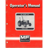 Massey Ferguson 240 Tractor Operator's Manual (NOS) Massey Ferguson 240 Tractor Operator's Manual (NOS)