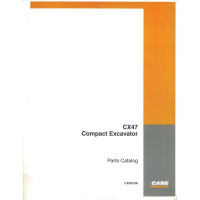 Case CX47 Excavator Parts Manual (7-8781NA) Case CX47 Excavator Parts Manual (7-8781NA)