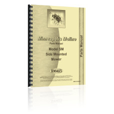 Image of Minneapolis Moline SM Parts Manual - PDF Download and Printed Copy Image of Parts Manual fits Minneapolis Moline SM Side Mower for RTI and RTU tractor