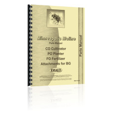 Image of Minneapolis Moline CO Cultivator Parts Manual - PDF Download and Printed Copy Image of Parts Manual fits Minneapolis Moline CO Cultivator MM