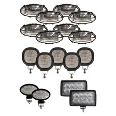 Image to represent Case IH 7140 Combine LED Flood Beam Light Kit for CIH Combines - (Pkg. of 17) - 8302324 Image of Case IH 7140 Combine LED Flood Beam Light Kit for CIH Combines - (Pkg. of 17) - 8302324