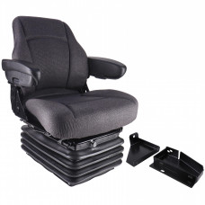 Image to represent New Holland T9.615 Tractor Sears Mid Back Seat, Gray Fabric w/ Air Suspension - S8301990 Image of New Holland T9.615 Tractor Sears Mid Back Seat, Gray Fabric w/ Air Suspension - S8301990