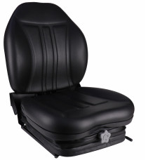 Image to represent Bobcat S150 Skid Steer Loader High Back Seat, Black Vinyl w/ Integrated Suspension - S8302310 Image of Bobcat S150 Skid Steer Loader High Back Seat, Black Vinyl w/ Integrated Suspension - S8302310