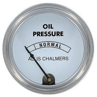 Allis Chalmers Oil Pressure Gauge, (0-80 PSI) With Logo (ACS262) Allis Chalmers Oil Pressure Gauge, (0-80 PSI) With Logo (ACS262)