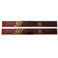 Ford 981 Mylar decal - 1 Pair(DEC396) Ford 981 Mylar decal - 1 Pair(DEC396)
