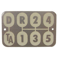 International Harvester Transmission Shift Pattern Plate (IHS838) International Harvester Transmission Shift Pattern Plate (IHS838)
