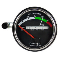 John Deere Tachometer With Red Needle (JDS1006)