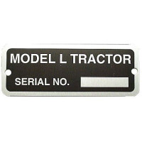 John Deere Serial Number Tag With Rivets (JDS717) John Deere Serial Number Tag With Rivets (JDS717)