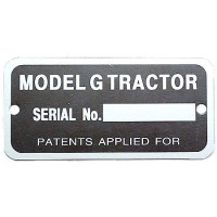 John Deere Serial Number Tag (JDS747) John Deere Serial Number Tag (JDS747)