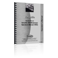 Versatile 400 Windrower Operators Manual (1983) Versatile 400 Windrower Operators Manual (1983)