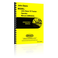 John Deere 70 Tractor Operator Manual (JD-O-OMR2023)