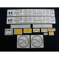 International Harvester W-9 Mylar Cut Decal Set (I142)