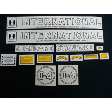 International Harvester I-4 Mylar Cut Decal Set (I164) International Harvester I-4 Mylar Cut Decal Set (I164)