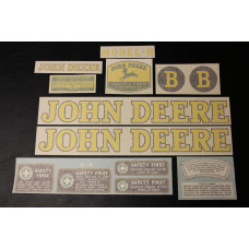 John Deere B early styled Vinyl Cut Decal Set (VJD112 )